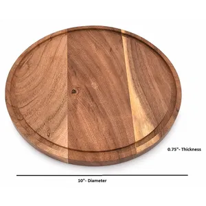 Kitchen Wooden Dinner Plate Set Luxury Restaurant Family Wooden Dishes For Food