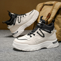 Chaussures de sport décontractées classiques pour hommes, montantes, de haute qualité, résistantes à l'usure, avec plateforme, logo personnalisé, antidérapantes