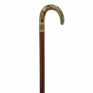 Bastón de Latón Estilo Real para Colección de Accesorios de Lujo, Diseño Elegante y Función de Soporte - Product Image 1