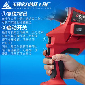 Cortadora de Varillas Eléctrica Hidráulica Yuhuan Suoli, Herramienta de Corte Profesional de Acero Aleado, Alimentada por Batería de 18V - Product Image 1