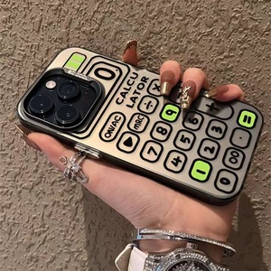 <span class=keywords><strong>Calculatrice</strong></span> créative bouton impression plaqué argent clé TPU PC étui de téléphone portable <span class=keywords><strong>pour</strong></span> <span class=keywords><strong>Iphone</strong></span> Xr Xs 11 12 13 14 15 16 Pro 17 - Product Image 1