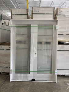 USA Stock White Interior Clear Glass <strong>Door</strong> 1 Lite Primed Pantry <strong>Door</strong> Slab Solid Core Modern French <strong>Door</strong> for Houses - Product Image 3