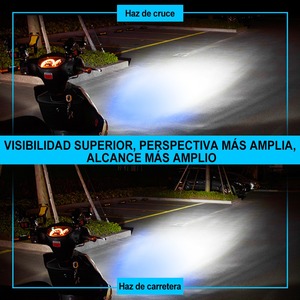 Bombilla LED de Ojos de ángulo azul H4, bombilla led <span class=keywords><strong>para</strong></span> motocicleta, repuestos <span class=keywords><strong>para</strong></span> motocicleta, accesorios <span class=keywords><strong>para</strong></span> motos, faros LED <span class=keywords><strong>para</strong></span> motocicleta - Product Image 4