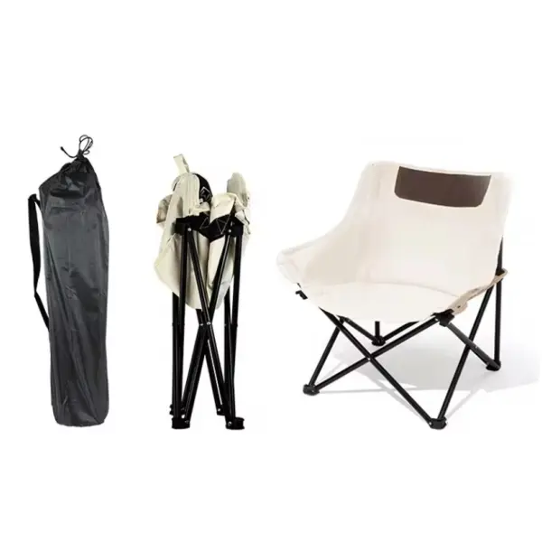 Outdoor camping folding chair portable picnic furniture Lightweight fishing Beach Chair Moon Chair