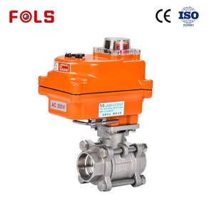 Dn15 24VDC thép không gỉ 304 3 Piece dòng chảy điều khiển Chủ Đề Bóng Van Điện Thiết bị truyền động van - Product Image 3