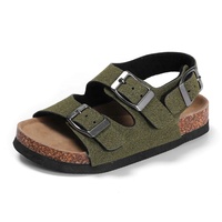 Sandal Suede Anak Laki-laki Berkualitas Tinggi dengan Tali Gesper Grosir