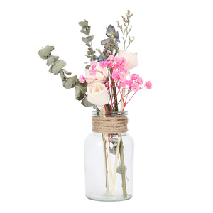 Flacon de réactif de fleurs de parfum personnalisé Ensembles de diffuseur de roseaux d'aromathérapie de fleurs séchées avec fleurs séchées et accents terreux - Product Image 6