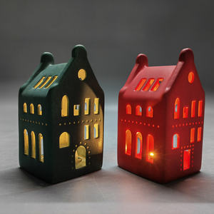 Venta al por mayor de figuritas decorativas de cerámica pintadas adornos iluminados para la decoración del <span class=keywords><strong>hogar</strong></span> - Product Image 5