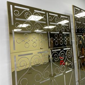 Nuovo Arco Decorativo in Acciaio Inox Dorato per Matrimoni, Stile Moderno, Sfondo Geometrico per Palcoscenico Floreale - Product Image 4