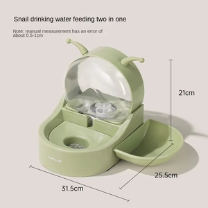 Bol à eau et à nourriture double usage pour <span class=keywords><strong>chat</strong></span>, distributeur d'eau pour chien non électrique, abreuvoir pour animaux de compagnie, anti-bave, anti-renversement, bol pour <span class=keywords><strong>chat</strong></span> - Product Image 5