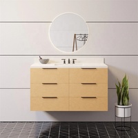 Meuble-lavabo en bois durable au design moderne personnalisé Meuble-lavabo à la mode à prix abordable avec miroir