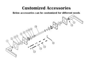 Modern Design Wooden Internal Door <strong>Handles</strong> <strong>with</strong> Lock Hotel Room <strong>Keys</strong> Interior Lever Sets for Bedroom - Product Image 2