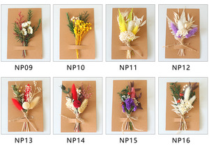 Mini Boho Corsage Préservé Pampas Herbe Arrangement Noël Pâques Table Décoration Boîte Aux Lettres Cadeau Mini Séché Graduation - Product Image 5