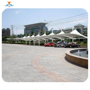 Cấu Trúc Khung Thép Chuyên Nghiệp Cấu Trúc Khung Bằng Vải Pvdf Thiết Kế Mái Che Ô Tô - Product Image 4