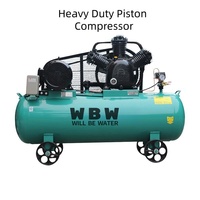 Compresseur d'air à piston portable sans huile 1,5 kW 2,2 kW 2 CV 3 CV 8 bars monophasé pour petit atelier