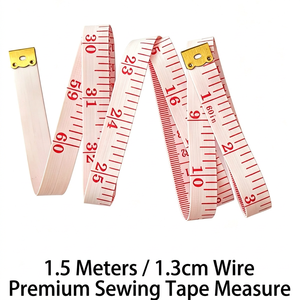 Cinta métrica suave de 1.5 m, regla textil métrica para costura y medición corporal - Product Image 1
