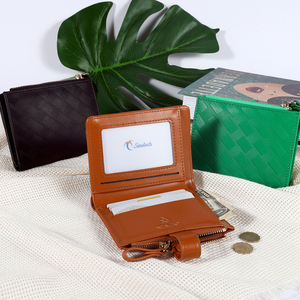 تصميم المحافظ المحبوكة والحقائب النسائية الفاخرة RFID PU من الجلد ماركات شهيرة Sinatech محفظة نسائية - Product Image 6