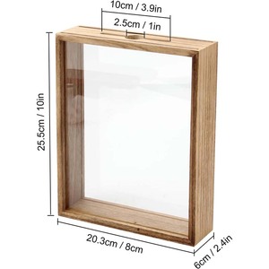 העליון טעינה עץ תיבת מסגרת לוח תצוגה לוח תצוגה מקרה תיבת זיכרון עבור סרט נסיעות ספורט הופעות - Product Image 6