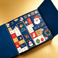 Calendrier de l'Avent de Noël 24 jours, coffret cadeau, produits cosmétiques, boîte cadeau à tiroirs, emballage, compte à rebours, calendrier de l'Avent de Noël