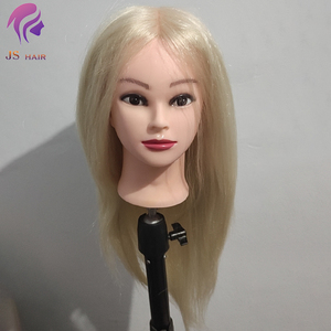 Mannequin asiatique de tête d'entraînement de mannequin pour la pratique de la coiffure avec la tête, support de tête d'entraînement de maquillage de cheveux pour la coupe <span class=keywords><strong>et</strong></span> le coiffage - Product Image 3