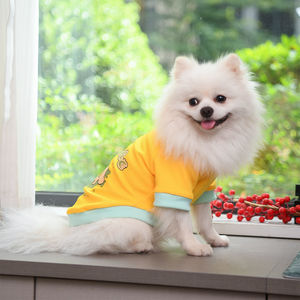 Sudadera con Capucha para Mascotas con Estampado de Animales, Diseño de Waffle, Poliéster, Ropa para Perros y Gatos, para Primavera, Otoño, Invierno y Verano, en Verde, Azul, Morado y Amarillo - Product Image 3