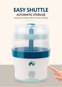 One Key Control Digital Display Baby <strong>Bottle</strong> Sterilizer BPA-Free PP Milk <strong>Bottle</strong> <strong>and</strong> Spoon <strong>Steriliser</strong> for 0-12 Months - Product Image 2