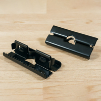 Clips de fixation modernes, écologiques, résistants à l'eau, durables, en acier inoxydable, pour terrasses en WPC, installation facile, clips dentelés