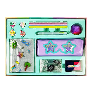 Suministros DE ARTE personalizados Kit escolar Caja de regalo Estuche de lápices necesario Cuaderno Sello Cinta decorativa Artículos de papelería para niños Oficina S - Product Image 2