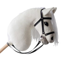 Chique personnalisé réaliste détachable bâton passe-temps cheval en peluche fabriqué à la main passe-temps cheval pour enfants tout-petits