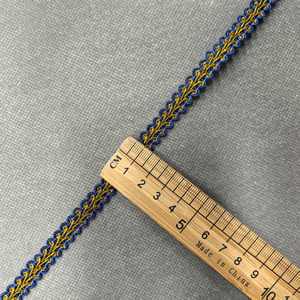 ZSY 8mm Ingrosso 100% Poliestere Eco-Friendly Bordo in Pizzo Glitterato <span class=keywords><strong>Oro</strong></span> Argento con Bordatura a Festone e Ricamo - Product Image 2