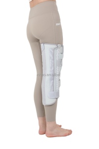 Orthèses de chirurgie du ménisque réglables Sangle de fixation de l'articulation du genou respirante Cinq sangles, style gris - Product Image 5