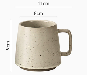 Mug Keramik Kreatif Personalisasi Kelas Atas; Desain Minimalis Vintage Gaya Jepang untuk Kopi & Susu di Rumah Model Guangdong 2687 - Product Image 2