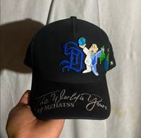 Casquette de baseball brodée 5 panneaux en daim de qualité G5 OEM/ODM, modèle Dandi Hats X Sad Boyz, pour hommes, Gorras the Beard Hats, Barbas Hats