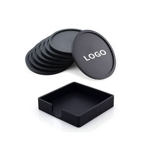 Round Heat-resistant Non slip Silicone <b>Drink</b> <b>coaster</b> Blue Green Yellow Red Black - Product Image 3