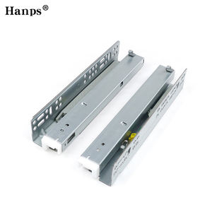 Riel de Guía Telescópico de <span class=keywords><strong>Cierre</strong></span> <span class=keywords><strong>Lento</strong></span> para Cajones de 10-22 Pulgadas, Montaje Inferior, Apto para Cocinas, Dormitorios, Gimnasios y Hoteles - Product Image 3