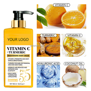 Crema Corporal Iluminadora con Vitamina C y Cúrcuma Recomendada por Dermatólogos de 500 ml, Reduce las Arrugas y Mejora la Elasticidad - Product Image 4