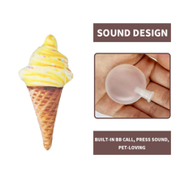 Fabricant de jouets de simulation de crème glacée pour animaux de compagnie de conception personnalisée Jouet sonore résistant à la déchirure Jouet en peluche