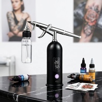 Aérographe Master No-Clean anti-colmatage pour la peinture de modèles et les kits Gundam avec réglage à 3 vitesses et port Type-C
