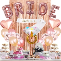 Rifornimenti del partito Sposa di essere sash addio al nubilato decorazione del partito palloncino set in oro Rosa decorazioni del partito
