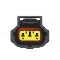Conector de Arnés de Cables para Alternador de 3 Pines 7S0315-3-21, Adaptador con Terminales de Contacto de Latón, 12V 1.5A, Corriente Nominal