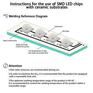 Puce LED SMD UVC 3535 280nm 265nm sur substrat céramique 3W haute puissance pour la stérilisation de l'eau/de l'air |   CE RoHS - Product Image 5