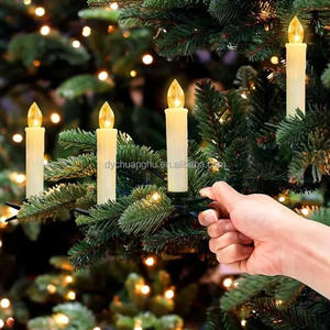 <span class=keywords><strong>Bougie</strong></span> de sapin de Noël à <span class=keywords><strong>LED</strong></span> pour l'extérieur Lumières de Noël en cire pour fête d'anniversaire Fête de Noël Installation facile par <span class=keywords><strong>pince</strong></span> - Product Image 4