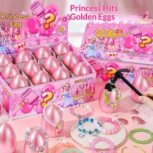 Uovo Dorato Sorpresa per Bambini, Nuovo Modello <span class=keywords><strong>Principessa</strong></span> Elsa, Giocattolo in Plastica per Ragazze, Regalo di Compleanno, Premio per Età 14+ Scuola Elementare - Product Image 6