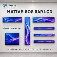 Écran publicitaire LCD ultra-large de 23,1, 35 et 37 pouces, personnalisé pour étagère intérieure, affichage numérique, moniteur d'affichage numérique