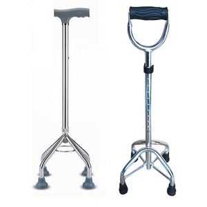 Four Corner Cane Aluminum Alloy Height Adjustable <b>Walking</b> <b>Stick</b> For Elderly Support Mobility Aid - Product Image 5