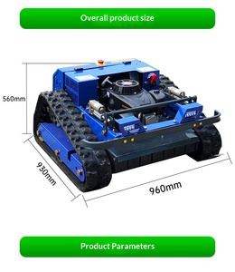 Hot Selling Industrial 4-Stroke 608cc Remote Control Crawler Brush Cutter Grass <b>Mini</b> <b>Robot</b> Lawn Mower NDH800 Industrial Grade Bu - Product Image 5