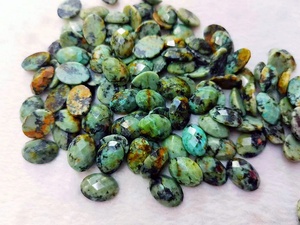 Pierre précieuse naturelle Amazonite oeil de tigre Afrique Turquoise pierre de soleil <span class=keywords><strong>Labradorite</strong></span> 13*18 MM Cabochon à facettes pour la fabrication de bijoux - Product Image 4