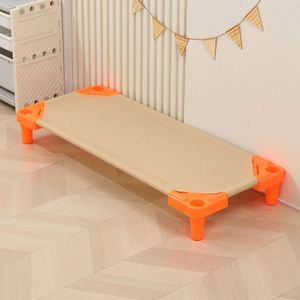 <b>Plastic</b> Kids' Daybed <b>Mesh</b> Cot Modern Design Comfortable Breathable Foldable Stackable Bed for Toddlers Preschool Outdoor Park - Product Image 4
