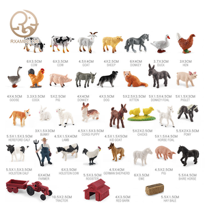 Nouvelle éducation unisexe PVC Zoo animaux jouets réaliste ferme et forêt animaux sauvages Figurines Simulation jouets en plastique enfants tout-petits - Product Image 2