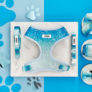 Blue Sequin Gradient Fashion Neues Modell Hunde hals geschirr Escape Proof Custom Design Hunde geschirr - Product Image 1